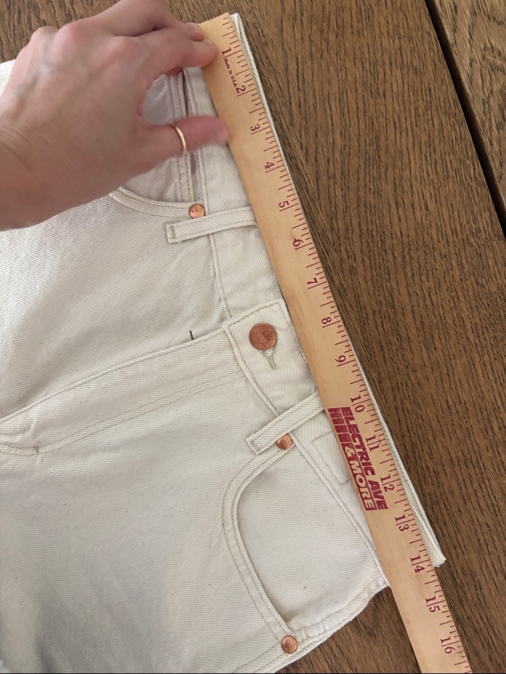 Like-new Wrangler 29 Jeans Wild West 603 High Rise Straight Earthwash in Natural - Picture 4 of 10